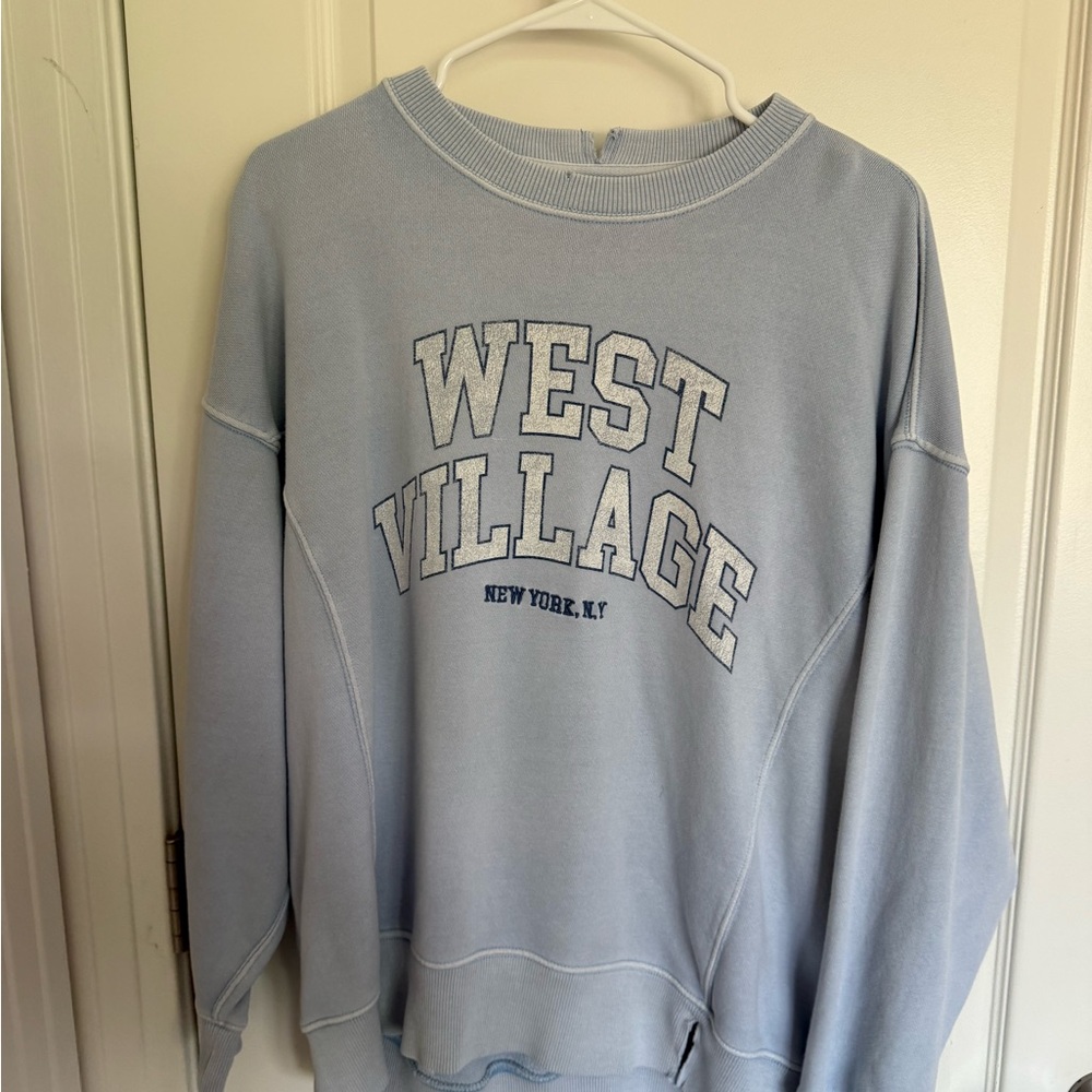 Aerie Light Blue Crew Neck Sweater